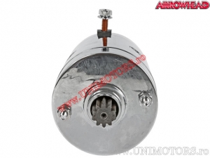 Elektromotor chrom - Harley Davidson FLH / FLHX / FXLR / FXB / FXSTC / FXSRS / FXWG / FXE Fat Bob - Arrowhead