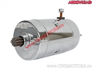 Elektromotor chroom - Harley Davidson FLH / FLHX / FXLR / FXB / FXSTC / FXSRS / FXWG / FXE Fat Bob - Arrowhead