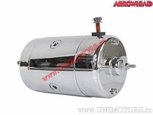 Elektromotor cromat - Harley Davidson FLH / FLHX / FXLR / FXB / FXSTC / FXSRS / FXWG / FXE Fat Bob - Arrowhead
