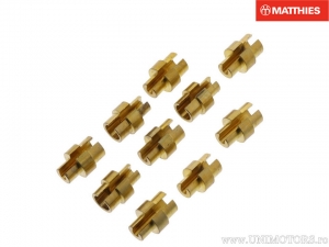 Elemento de ajuste do cabo conjunto de 10 peças comprimento: 14,5mm - diâmetro do furo: 2,6mm - JM