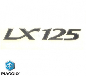Embleem met opschrift "LX 125" - Vespa LX 4T AC 125cc - Piaggio