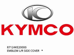 EMBLEM L/R SIDE COVER   * - 87124KE20000 - Kymco