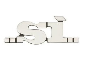 Emblema laterala scris "Si" - Moped Piaggio Si / Si FL2 / Si Mix 2T AC 50cc - CIF