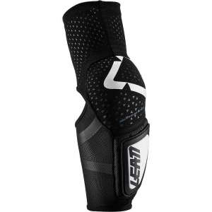 Enduro/Cross 3DF Hybrid Jr White/Black Elbow Guards: Size - One Size
