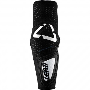 Enduro/Cross 3DF Hybrid Jr White/Black Elbow Guards: Size - One Size