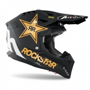 Enduro/Cross MX Helmet - AIROH AVIATOR 3 ROCKSTAR 22: Size - L