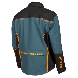 Enduro S4 Jacket Petrol - Strike Orange: Mărime - S