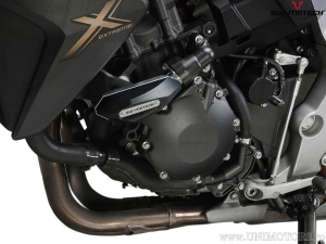 Engine and fairing crashpad set - material: polyamide/aluminium - colour: black/silver - Honda CB1000R ('08-'17) - SW-Motech