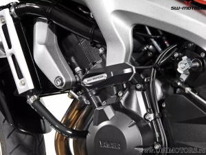 Engine and Fairing Crashpad Set - material: polyamide/aluminum - color: black/silver - Yamaha FZ 1 ('05-) - SW-Motech