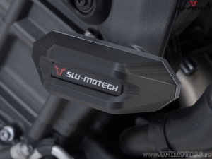 Engine and Fairing Crashpad Set - material: polyamide/aluminum - color: black/silver - Yamaha MT-10 ('21-) - SW-Motech