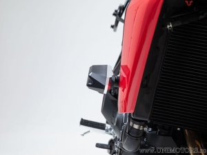 Engine and Fairing Crashpad Set - material: polyamide/aluminum - color: black/silver - Yamaha Tracer 9 ('20-) - SW-Motech