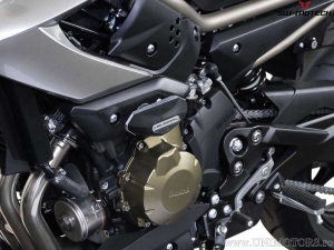 Engine and Fairing Crashpad Set - material: polyamide/aluminum - color: black/silver - Yamaha XJ 6 ('08-'12) - SW-Motech