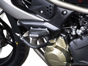 Engine and Fairing Crashpad Set - material: polyamide/aluminum - color: black/silver - Yamaha XJ 6 ('08-'12) - SW-Motech