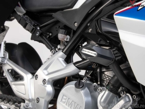 Engine and Fairing Crashpad Set - Polyamide/Aluminum - Black/Silver - BMW G 310 R ('16-'20) - SW-Motech