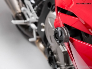 Engine and Fairing Crashpad Set - polyamide/aluminum - black/silver - BMW S 1000 R ('13-'16) - SW-Motech
