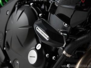 Engine and Fairing Crashpad Set - polyamide/aluminum - black/silver - Kawasaki ER-6N ('11-'17) - SW-Motech
