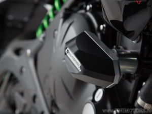 Engine and Fairing Crashpad Set - polyamide/aluminum - black/silver - Kawasaki ER-6N ('11-'17) - SW-Motech