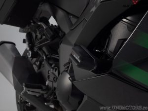 Engine and Fairing Crashpad Set - polyamide/aluminum - black/silver - Kawasaki Ninja 1000SX ('19-) - SW-Motech