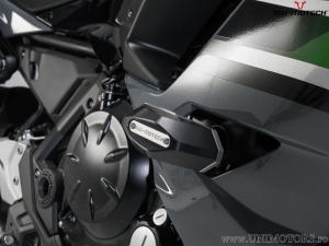 Engine and Fairing Crashpad Set - polyamide/aluminum - black/silver - Kawasaki Ninja 650 ('16-) - SW-Motech