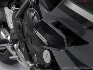 Engine and Fairing Crashpad Set - polyamide/aluminum - black/silver - Kawasaki Ninja 650 ('16-) - SW-Motech