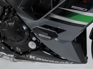 Engine and Fairing Crashpad Set - polyamide/aluminum - black/silver - Kawasaki Ninja 650 ('16-) - SW-Motech