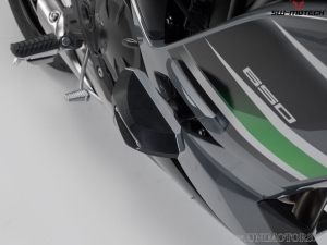 Engine and Fairing Crashpad Set - polyamide/aluminum - black/silver - Kawasaki Ninja 650 ('16-) - SW-Motech
