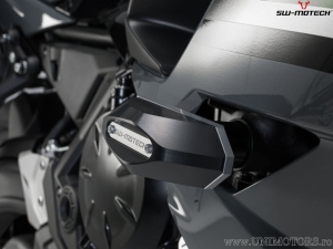 Engine and Fairing Crashpad Set - polyamide/aluminum - black/silver - Kawasaki Ninja 650 ('16-) - SW-Motech