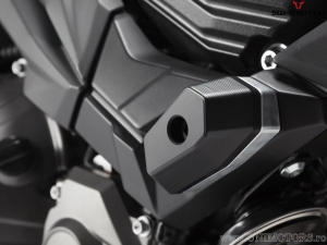 Engine and Fairing Crashpad Set - polyamide/aluminum - black/silver - Kawasaki Z 800 ('12-'16) - SW-Motech