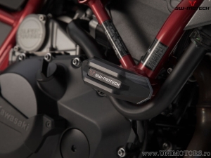 Engine and Fairing Crashpad Set - Polyamide/Aluminum - Black/Silver - Kawasaki Z H2 ('19-) - SW-Motech