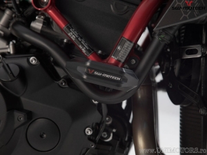 Engine and Fairing Crashpad Set - Polyamide/Aluminum - Black/Silver - Kawasaki Z H2 ('19-) - SW-Motech