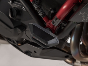 Engine and Fairing Crashpad Set - Polyamide/Aluminum - Black/Silver - Kawasaki Z H2 ('19-) - SW-Motech