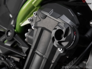 Engine and Fairing Crashpad Set - polyamide/aluminum - black/silver - Kawasaki Z900 models ('16-) - SW-Motech