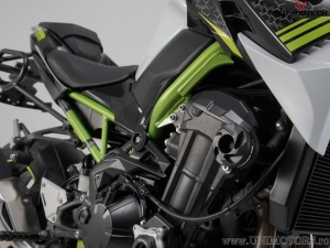 Engine and Fairing Crashpad Set - polyamide/aluminum - black/silver - Kawasaki Z900 models ('16-) - SW-Motech