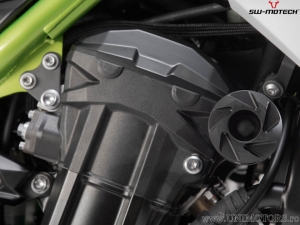 Engine and Fairing Crashpad Set - polyamide/aluminum - black/silver - Kawasaki Z900 models ('16-) - SW-Motech