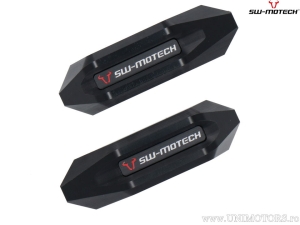 Engine and Fairing Crashpad Set - polyamide/aluminum - black/silver - Triumph Speed Triple 1050 ('10-) - SW-Motech
