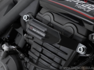 Engine and Fairing Crashpad Set - polyamide/aluminum - black/silver - Triumph Speed Triple 1200 RS/RR ('21-) - SW-Motech