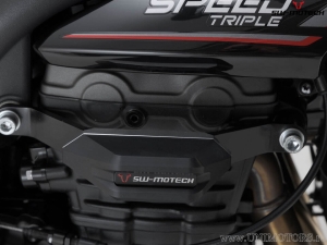 Engine and Fairing Crashpad Set - polyamide/aluminum - black/silver - Triumph Speed Triple 1200 RS/RR ('21-) - SW-Motech