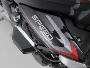 Engine and Fairing Crashpad Set - polyamide/aluminum - black/silver - Triumph Speed Triple 1200 RS/RR ('21-) - SW-Motech