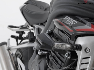 Engine and Fairing Crashpad Set - polyamide/aluminum - black/silver - Triumph Speed Triple 1200 RS/RR ('21-) - SW-Motech