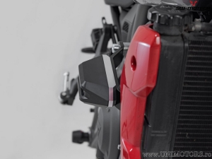 Engine and Fairing Crashpad Set - polyamide/aluminum - black/silver - Triumph Trident 660 / Tiger 660 ('21-) - SW-Motech