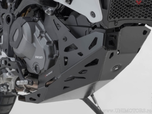 Engine guard - material: aluminum - color: black - Ducati DesertX ('22-) - SW-Motech