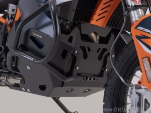 Engine guard - material: aluminum - color: black - KTM 790 Adv/R / 890 Adv/R - SW-Motech