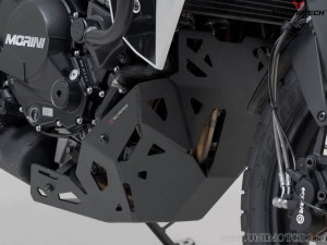 Engine guard - material: aluminum - color: black - Moto Morini X-Cape 650 ('21-) - SW-Motech