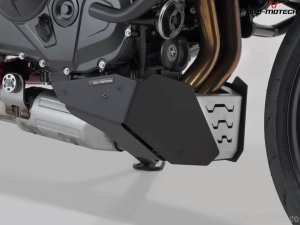 Engine guard - material: aluminum - color: black/silver - Honda CB750 Hornet ('22-) - SW-Motech