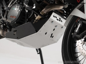 Engine guard - material: aluminum - color: black/silver - KTM 1290 Super Adventure ('14-) - SW-Motech