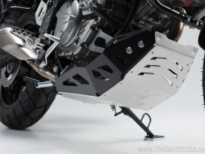 Engine guard - material: aluminum - color: black/silver - Suzuki DL650 ('11-) / XT ('15-) - SW-Motech