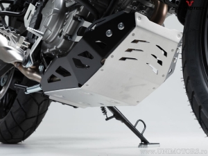 Engine guard - material: aluminum - color: black/silver - Suzuki DL650 ('11-) / XT ('15-) - SW-Motech