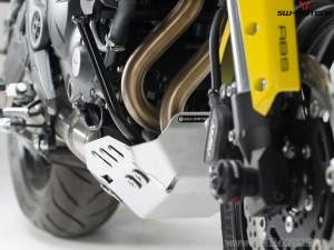 Engine guard - material: aluminum - color: silver - Kawasaki Versys 650 ('14-'20) - SW-Motech