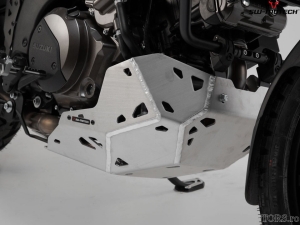 Engine guard - material: aluminum - color: silver - Suzuki V-Strom 1050 ('19-) - SW-Motech