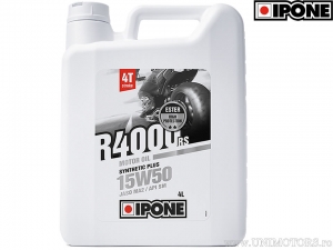 Engine oil R4000 RS 15W50 4T 4L - Ipone